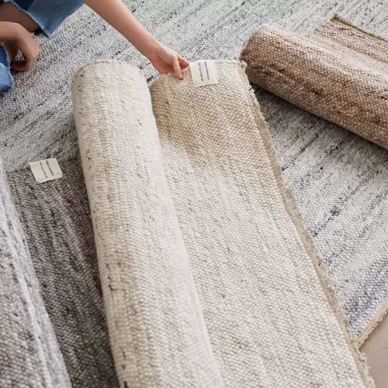 Yusenyi geliwood Indian imported handmade wool carpet weaving antique style French bedside blanket for living room bedroom room CAMEL7236 1600 pieces 1600MM2300MM