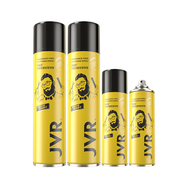 Jewel Unscented Firm Styling Set Men's Styling Hairspray Styling Spray 300ml*2+80ml*2