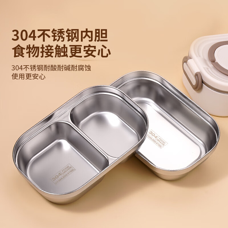 Ymer multi-layer insulated lunch box for office workers and primary school students that can be heated in a microwave oven, special lunch box with lunch bucket, packed lunch box