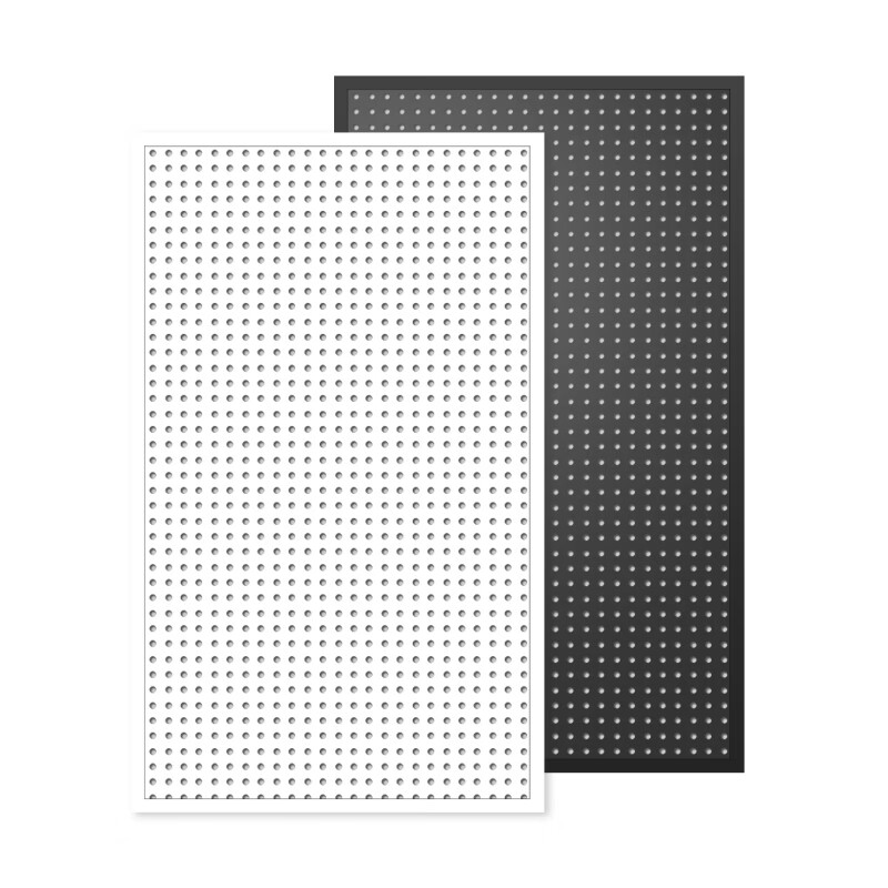 He Jiagong round hole hole board storage rack shelf stainless steel multi-functional storage hanging socks jewelry hardware tools hanging board wall white 50*100 with frame thickened version free 20 pieces 10