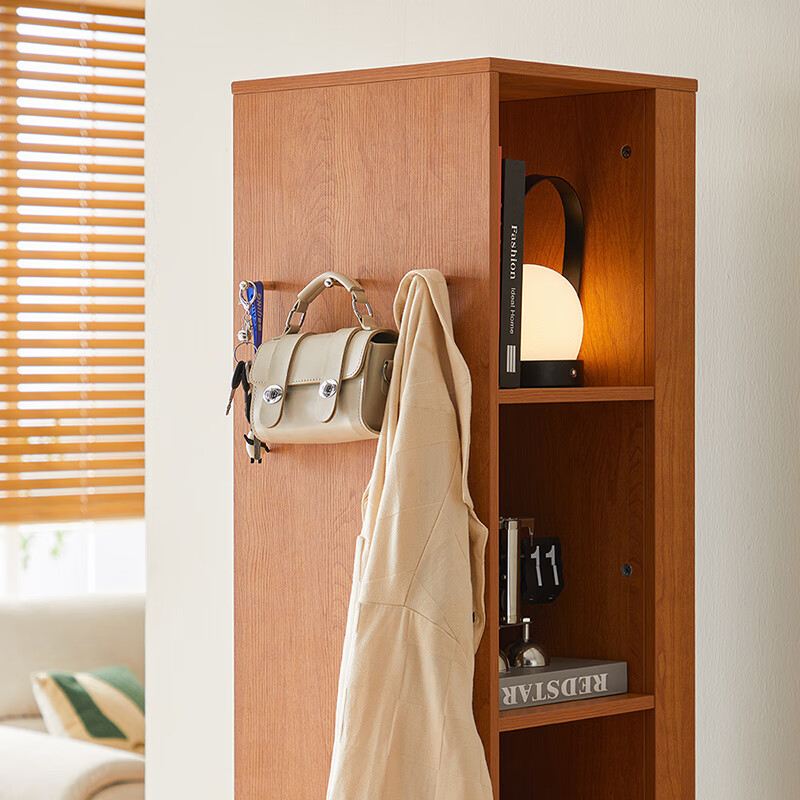 Lin's home entrance rotating full-length mirror full-body fitting hole board bookshelf bookcase floor-standing home turning wall QA1I Yage series