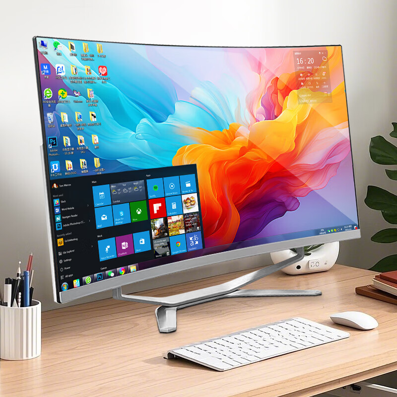 Babycat 32-inch all-in-one computer 10-core high-end Core i5i7 Ruilong desktop computer 8G independent display e-sports game design artist rendering second-hand quasi-new DIY complete machine 32-inch large screen 2> Core i5丨256G+16G丨Business office