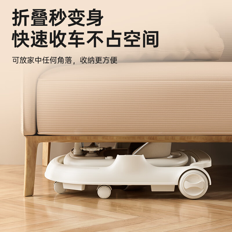 Semmook baby walker multi-functional walker anti-rollover stroller walker stroller music toy milk tea flagship model push handle umbrella foot pad music disk