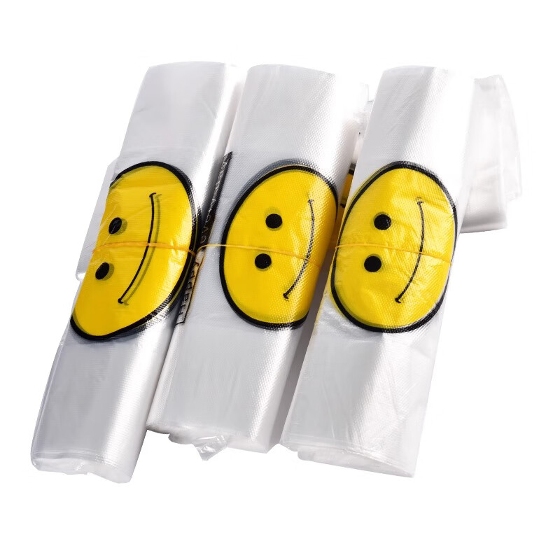 Yilan smiling face plastic bags 26*40cm each
