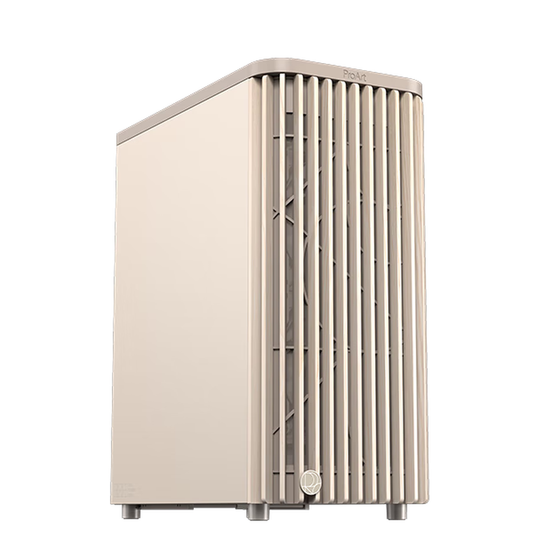 95% new ASUS ProArt PA401 oatmeal white wood art iron rhyme version chassis, strong heat dissipation/wooden front air grille/tool-free disassembly/power button lock