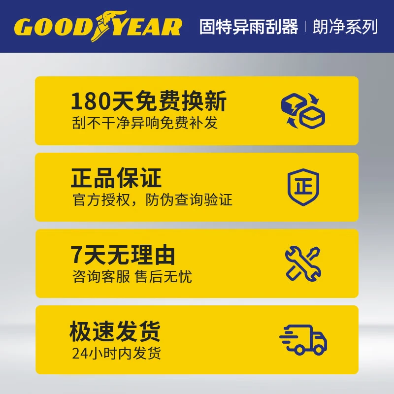 Goodyear (Goodyear) Buick GL8 wiper blades original fat head fish old model Lu Zun ES model land business class 652T front wiper 1 pair
