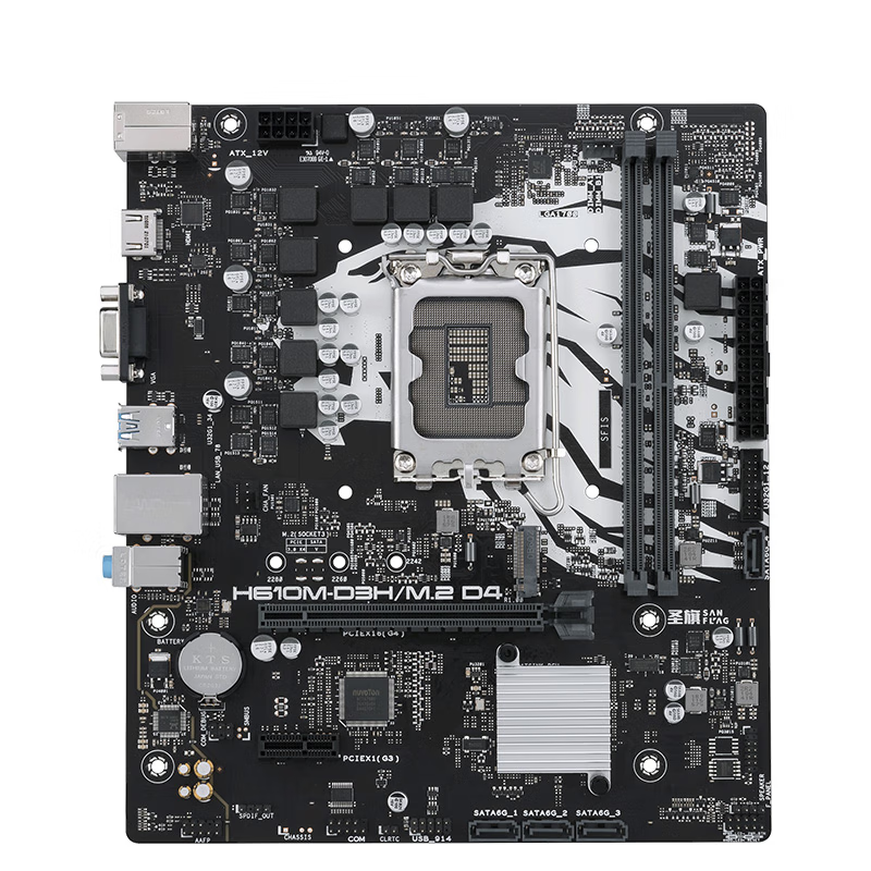 Shengqi H610/B660/B760 series desktop motherboard supports INTEL 12/13/14 generation CPU H610M-D3H/M.2 DDR4 single motherboard, one-year store warranty