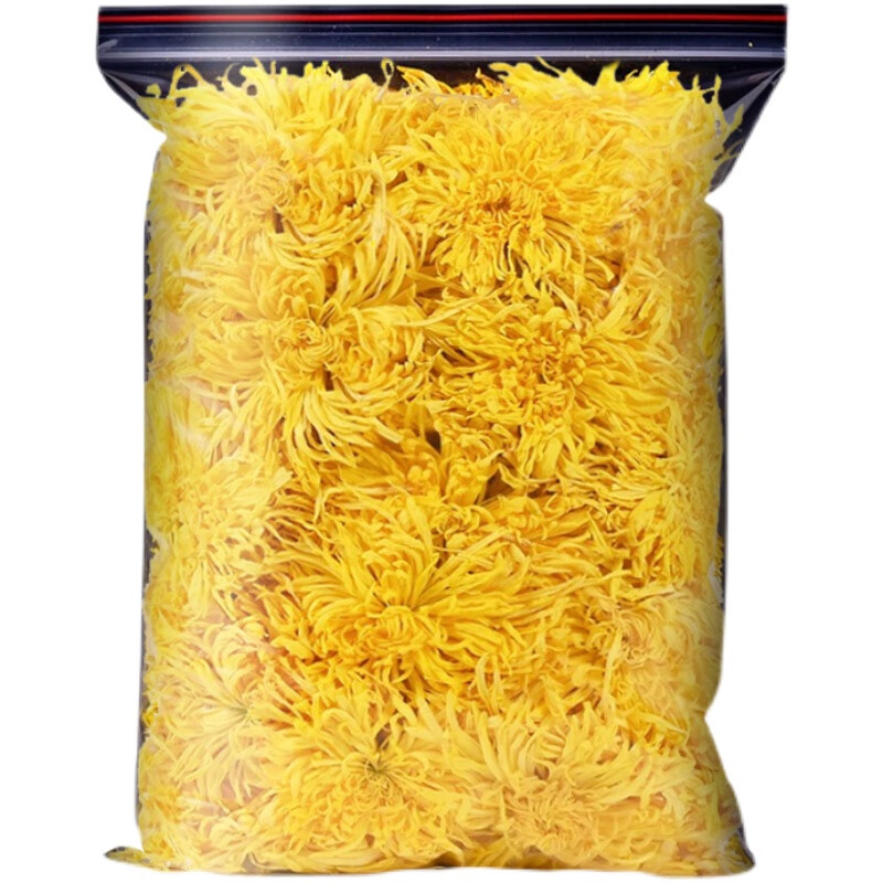 Laodai Chrysanthemum Tea Golden Threaded Emperor Chrysanthemum Yellow Chrysanthemum One Cup Big Chrysanthemum Tribute Chrysanthemum Fetal Chrysanthemum 500g Bulk Scented Tea Bulk Packing Golden Threaded Emperor Chrysanthemum New Flowers 200g (about 500 flowers) x