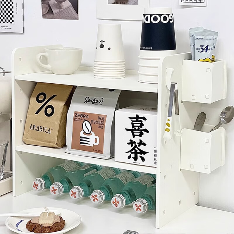 Perforated board storage rack desktop desk study table storage rack pen holder student desk stationery organizer artifact shelf multi-category with drawer A type