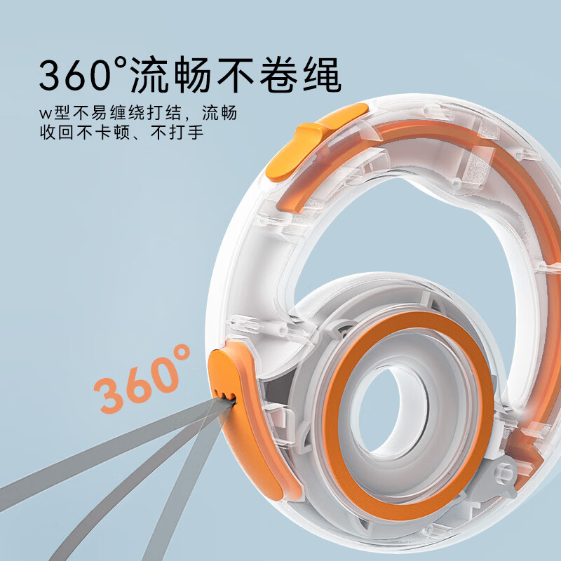 Hippie dog (hipidog) dog leash, light, round, automatic pet leash, explosion-proof, one-button braking, retractable dog leash when going out, Sonny Orange, 2.5 meters telescopic and controllable