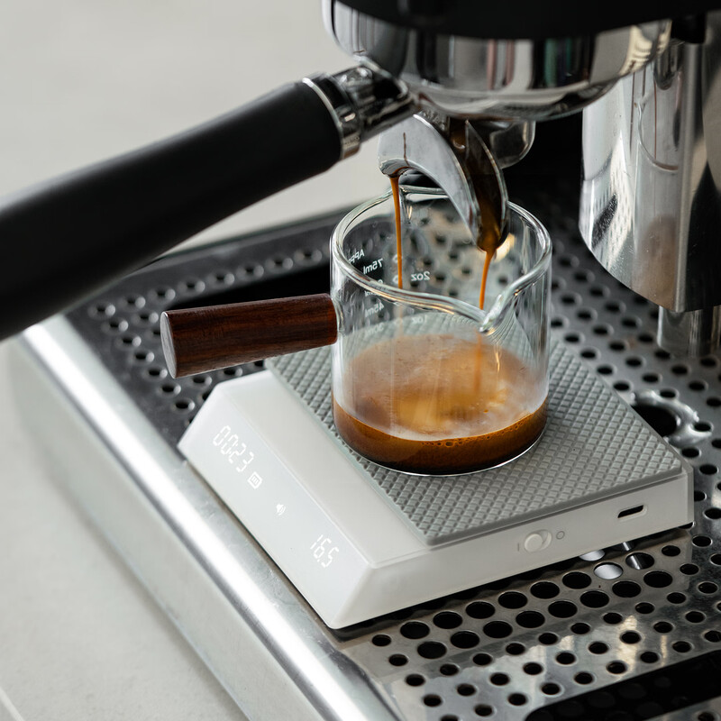 Taimo Black Mirror NANO Italian Coffee Electronic Scale Mini Portable Italian Coffee Scale High-Precision Hand-brewed Coffee Scale NANO Coffee Electronic Scale-White