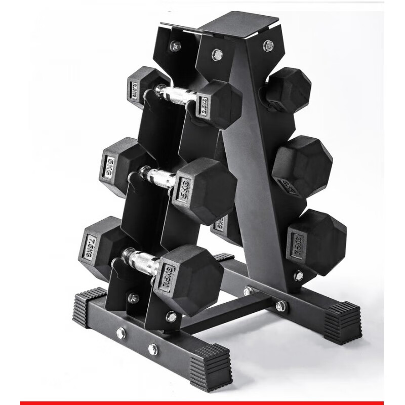 Dumbbell rack for home men's dumbbell A-frame small bracket storage gym commercial six pairs of rack bracket set double layer 6 pairs of dumbbell rack dumbbell rack