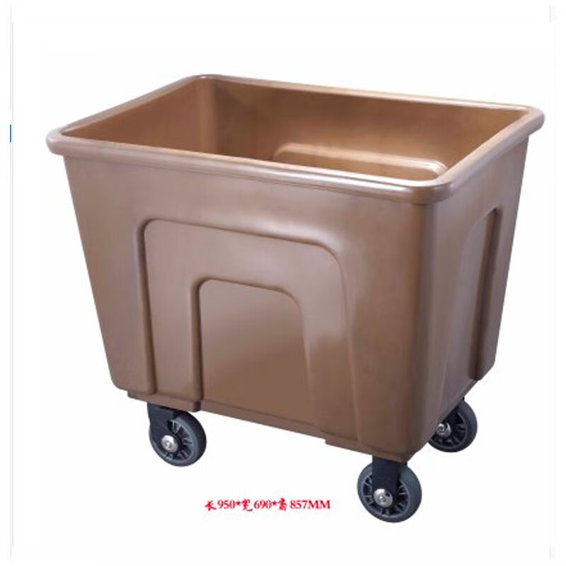 GNFC40S plastic linen truck recycling truck wet and dry classification tapered guest room entrance truck cleaning work service truck gray large size 1100*690*857