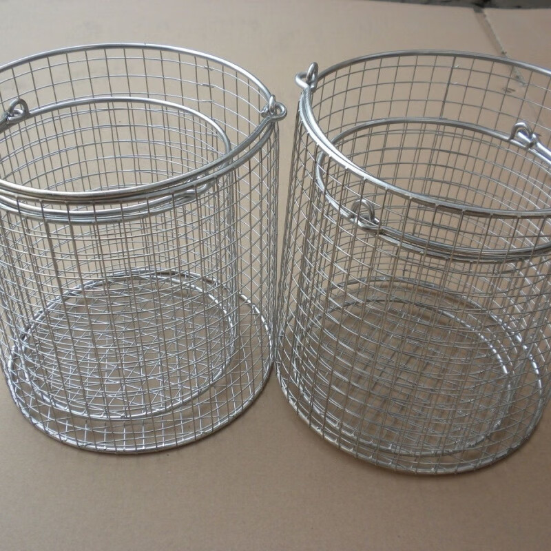 Pickup Cat 304 stainless steel cleaning basket disinfection basket storage basket cleaning basket universal stainless steel disinfection basket leaking mesh mesh 6 mm diameter 25cm * height 15cm