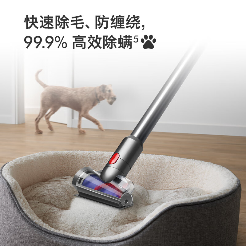 Dyson (DYSON) V15 Detect Fluffy cordless vacuum cleaner new generation blue original imported handheld wireless mite removal suitable for pet families