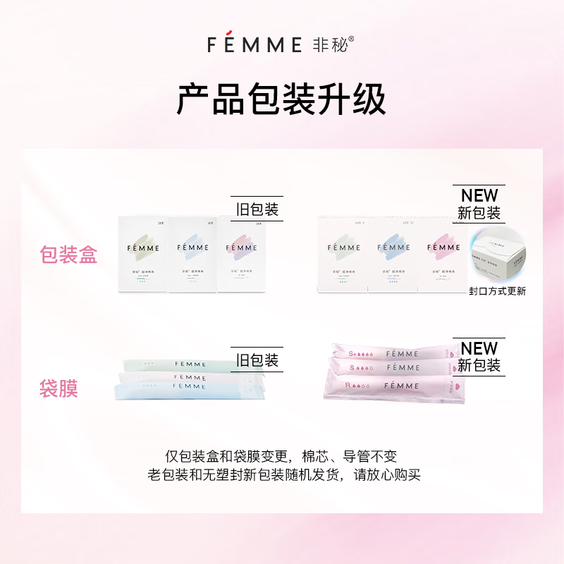 Non-secret FEMME super large quantity 1 box of tampons with built-in catheter type ultra-clean tampons 16 pieces super high absorption capacity S+ type super large quantity 1 box