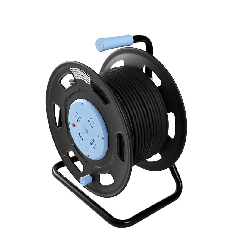 Bull cable reel high-power engineering mobile with leakage protection 50/100 meter plug socket GN-806DN 806DN16A empty reel wireless free 2 plugs