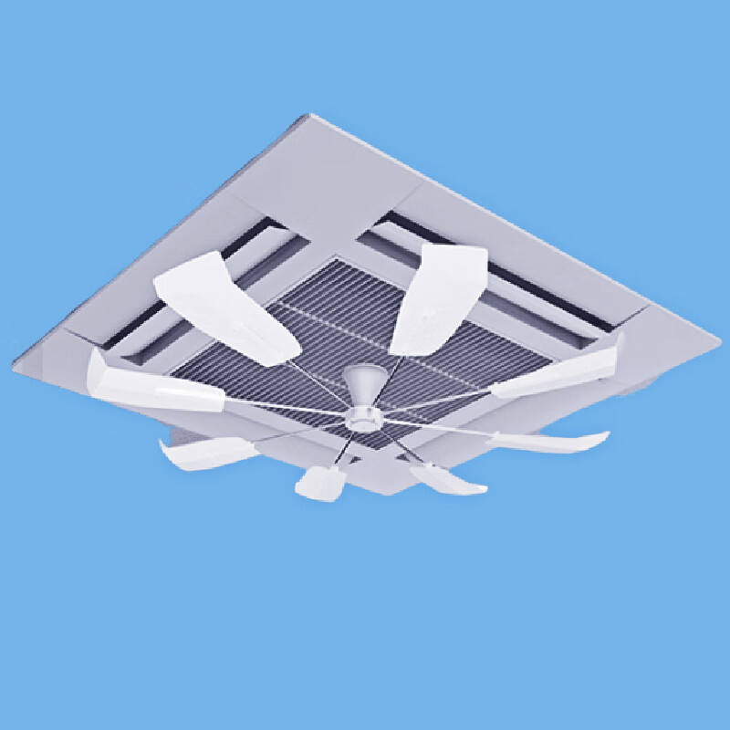 Wen Yijia central air conditioning outlet windshield ceiling machine anti-direct blow double bearing transduction fan ceiling air conditioning windshield white luxury version double bearing fan blades adjustable suitable