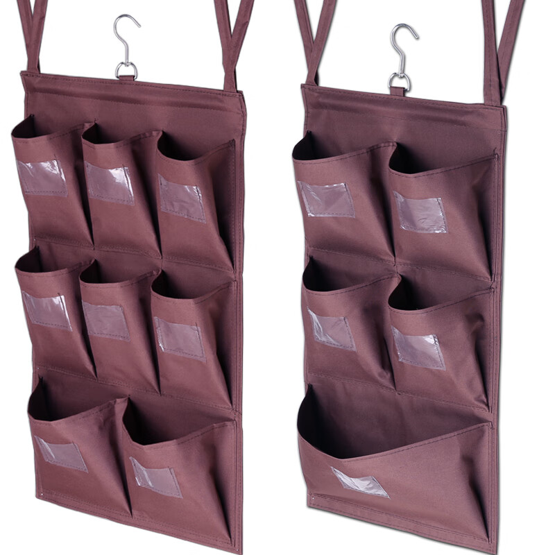 Hotel guest room work cart rag bag hanging bag cleaning cart linen cart tool distinction towel storage classification five colors 5-port vertical row (tie) no steel pipe