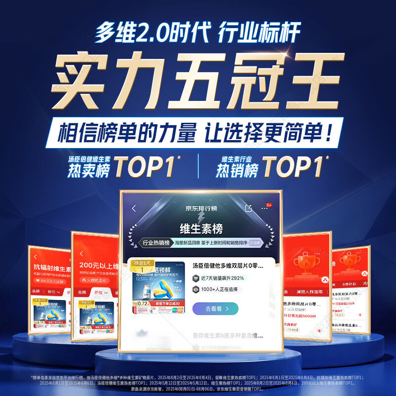 Tomson Bygenta multi-dimensional double-layer tablets for men multi-vitamin B complex vitamin D3 nicotinamide supplement calcium zinc selenium 180 tablets