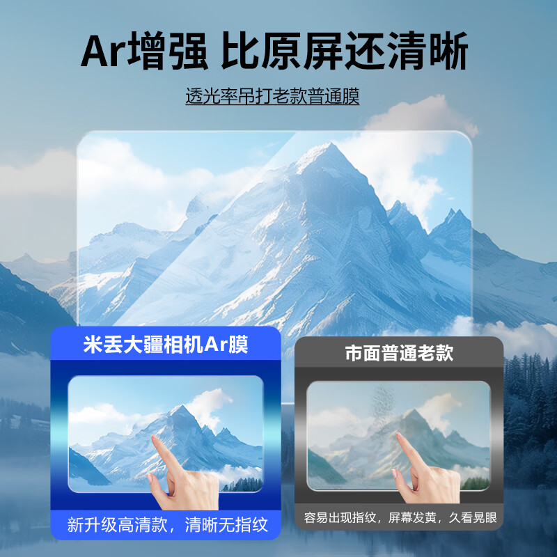 Midiu adapts to DJI action6 second sticker positioning ar tempered film screen action5pro protective film film lens action6 HD film DJI tempered film oa6 accessories suitable for Action5pro AR anti-reflection second sticker tempered film 1 set