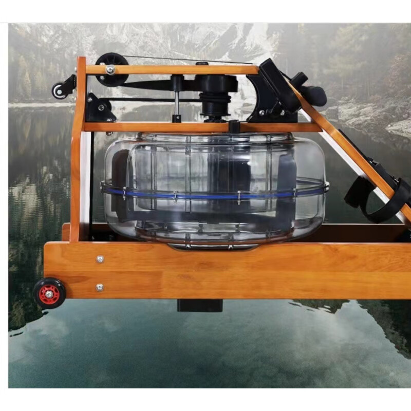 MI Xiaomijiao Rowing Machine Home Water Resistance Silent Abdominal Control Smart Indoor Fitness Equipment Commercial Adjustable Folding Log Color Basic Model No Meter No Gift Package