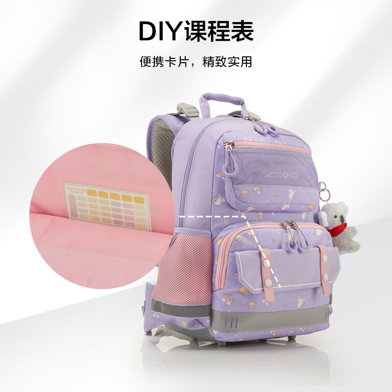 Samsonite Koala student schoolbag 25 years new children's high-end burden-reducing backpack girls antibacterial backpack TU6 for grades 1-5