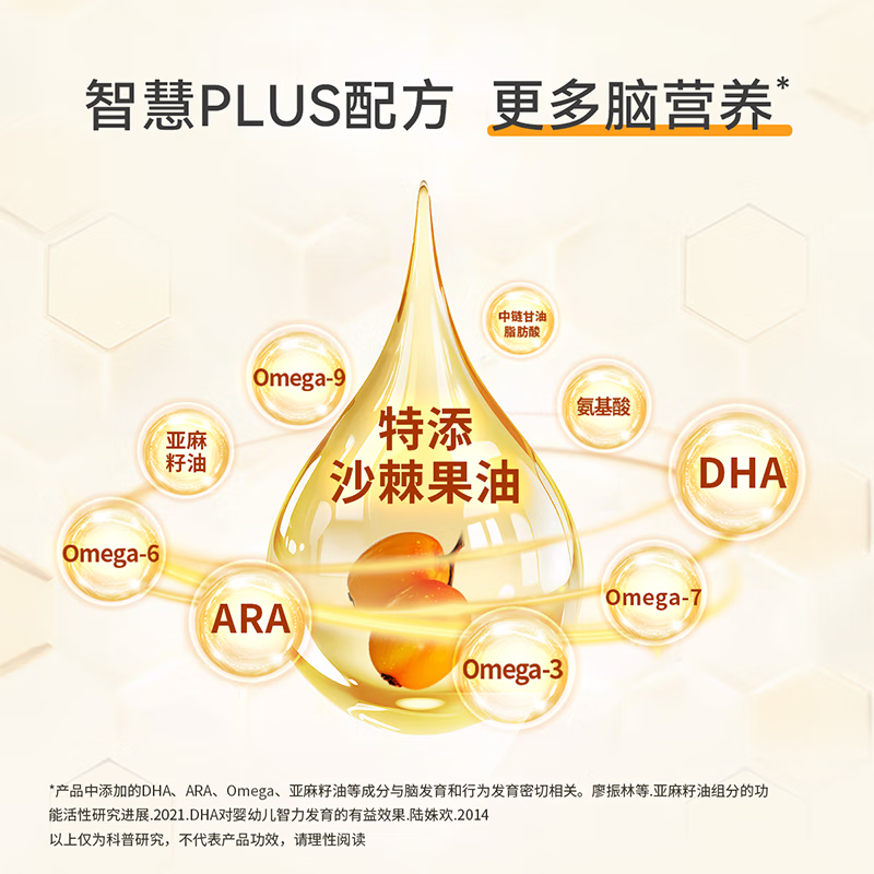 Xinyi SINE P1000 ready-to-eat DHA + algae oil special dietary drink 2ml*30 sticks containing ARA independent stick package without gelatin, two cans of 60 sticks, more boxes are better