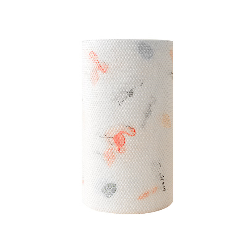 Exclusive to JD.com Fannon lazy rag kitchen paper dishcloth oil-absorbing paper printed rag 1 layer 52 sheets * 1 roll 4 rolls