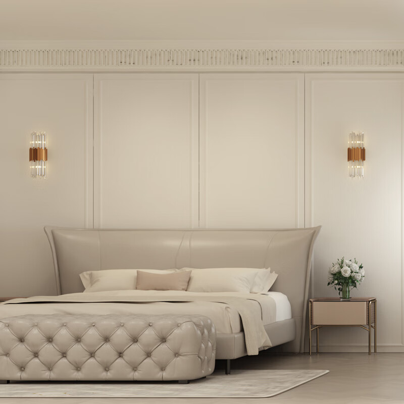 Gujia Whole House Customized Official Bedroom Door Wooden Door Interior Door Partition Door French Cream Style Wooden Door Afternoon Paris Customized Gold Consult Customer Service for Details