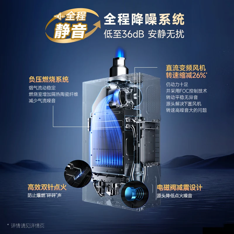 A.O.SMITH Garnet small stainless steel TCS5 13-liter gas water heater, safety protection, long-lasting constant temperature and large water volume, natural gas household, trade-in