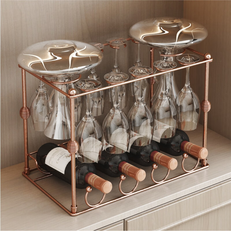 Yixin (yixin) Yixin wine glass rack upside down hanging goblet rack red wine rack ornaments hanging glass rack decanter red wine glass storage multi-functional wine rack