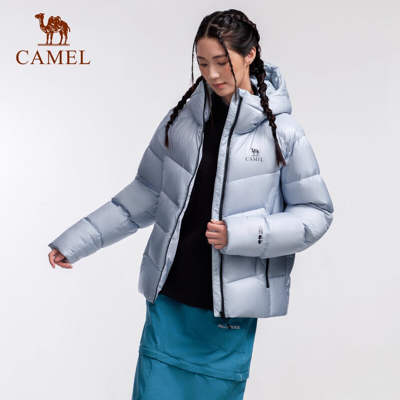 Camel (CAMEL) Kunlun Mountain-Yu Shen outdoor cold down jacket for men and women thickened bread coat couple hooded jacket