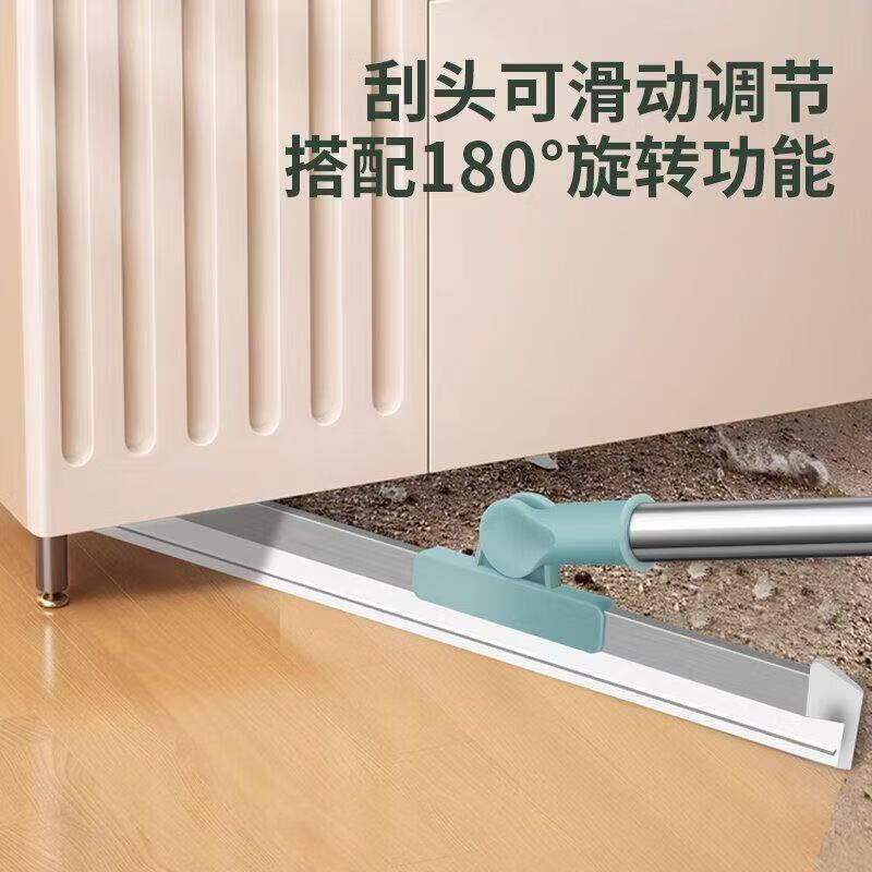 Magic Broom Sweeping Silicone Floor Scraper Broom Bathroom Toilet Wiper Sweeping Hair 50cm Ordinary 80CM Pole
