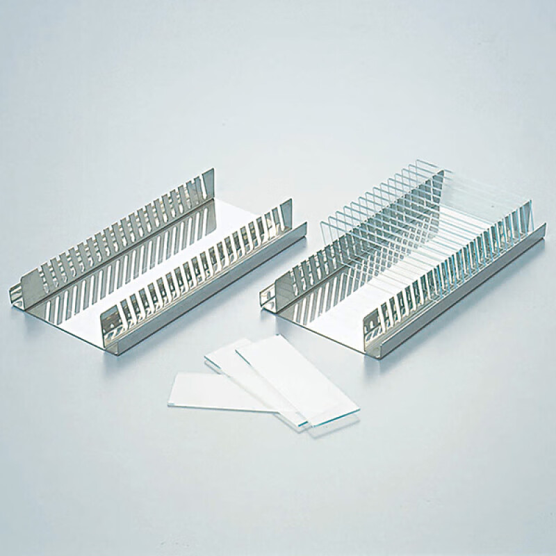 No-wash slide stainless steel stained slide rack holds 20 slides 2-162-01 Stainless steel slide rack_2 pcs_box
