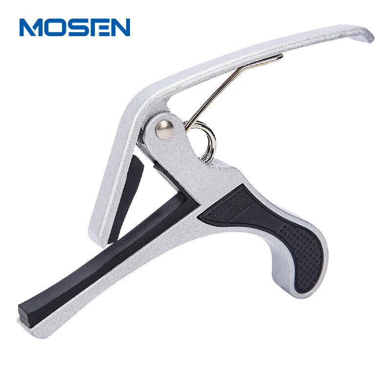 MOSEN MS-30G capo guitar ukulele large grip type special capo tuning clip matte silver