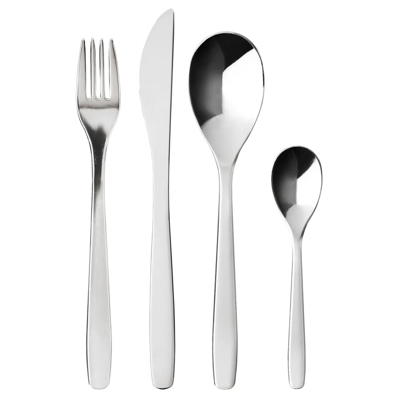 IKEA (IKEA) MOPSIG cutlery 16-piece set Western-style Western-style tableware cutlery modern metal tableware 16-piece set other