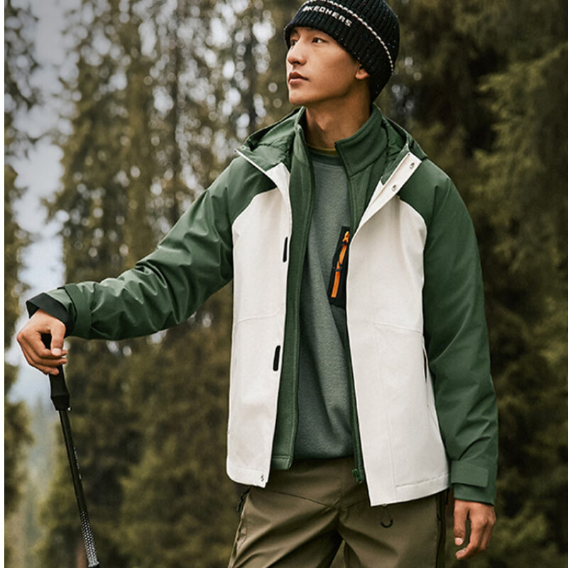 Skechers New Year's Gift Jacket 2025 Winter Warm Hooded Jacket Windproof Jacket for Men and Women P425U019