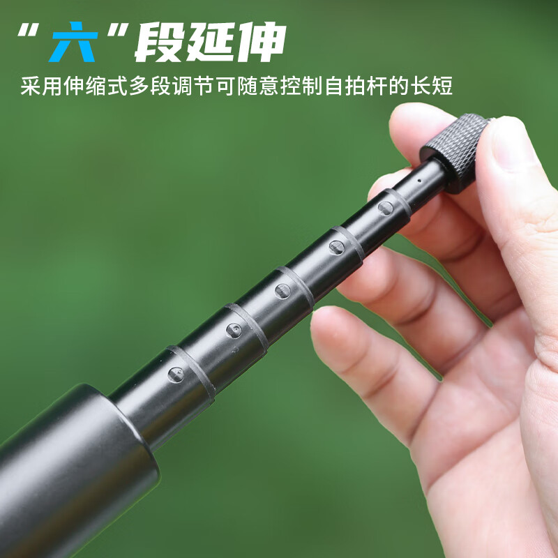 WLOONG DJI Action6/5Pro/4/3 Selfie Stick Handheld Action Camera Accessories Extension Rod Tripod Fixing Bracket Retractable Handheld Floor Tripod + Storage Bag