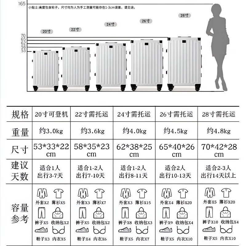 Kangaroo aluminum frame with LOGO suitcase, large capacity trolley case for men and women, pressure-resistant and wear-resistant password suitcase, hard-shell leather suitcase, deep space gray, with LOGO/thickened case, 24 inches, gold size/recommended by the store manager