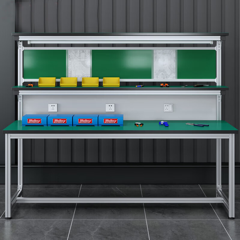 Kegan diy aluminum alloy anti-static workbench aluminum profile operating table computer table workshop factory assembly line assembly table repair table can be customized including accessories 2000*800*1600