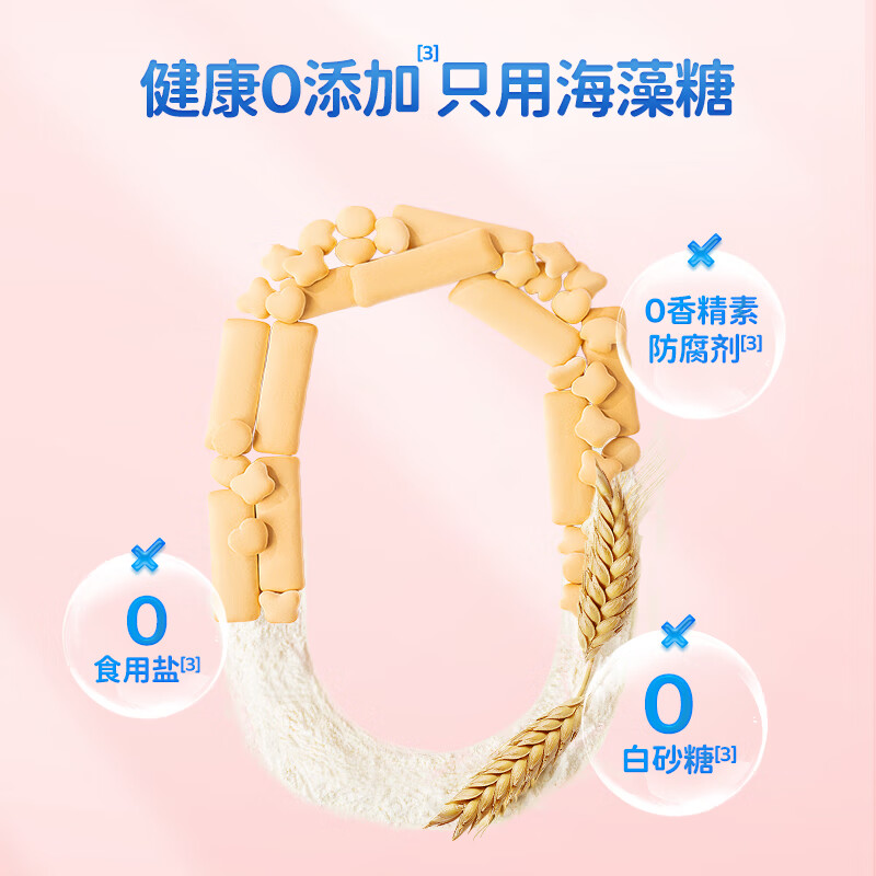 Fawn Blue High Calcium Milk Small Soft Stick Biscuits Original Flavor Baby and Children's Snacks Milky Snacks Good Grip 60.2g