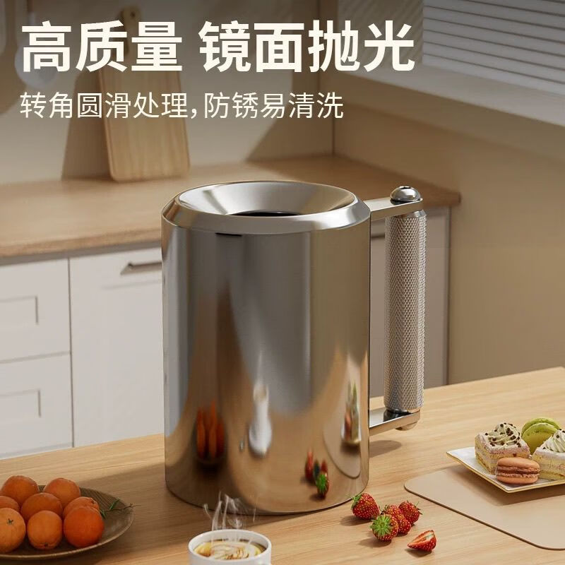 Latte Cup 8kg Dumbbell Water Cup Overweight 304 Stainless Steel 10kg 8kg Food Grade Exercise Wrist Strength 304 Stainless Steel 8kg Grade Water Filled 350ml Mirror Polished