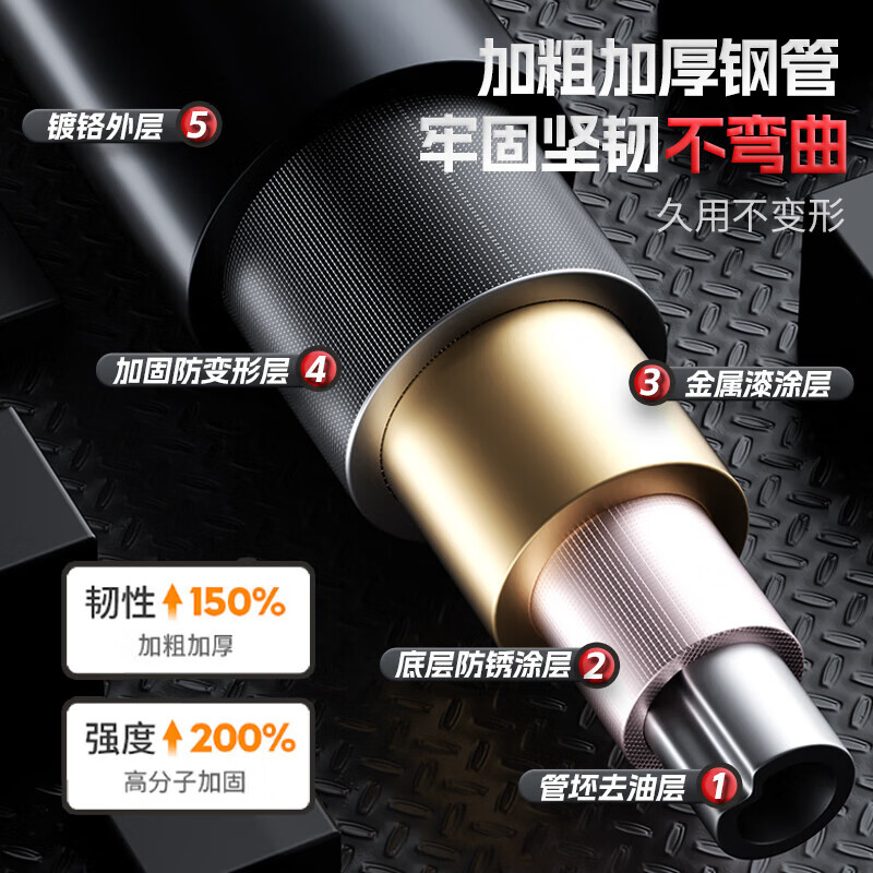 XTEP (XTEP) household horizontal bar indoor pull-up device household punch-free household door horizontal bar adult fitness equipment boom patented short style - stable for big feet 70-100cm patented certification more stable and safer you get 10% for fakes