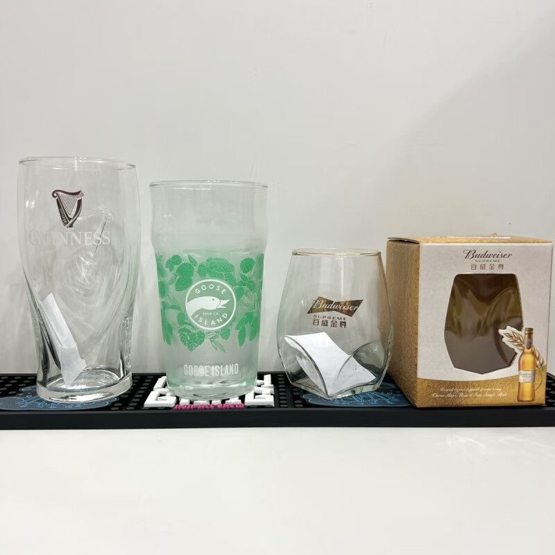 Fantasy Goose Island Craft Guinness Beer Glass Icelandic British IPA Pint Cup Budweiser Beer Glass Changes Color When Cold Goose Island Color Changing Cup 1