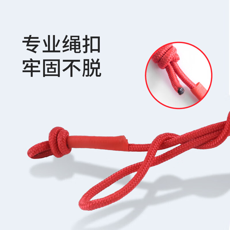 Jiuqiangu Clothesline/Salvage Rope Braided Nylon Clothes Clothes Rope Outdoor Strong Magnetic Salvage Rope Cargo Bundling Weighing Strong Strong Tension With Single Hook Red 6mm*20 Meters