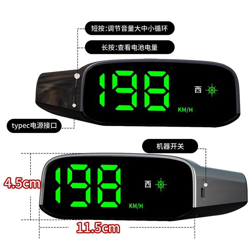 Sulianxing electronic dog 2025 new solar wireless security early warning instrument HUD head-up display speed measurement Beidou radar language y large screen high precision new upgraded solar HUD