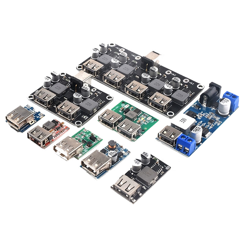 Zejie DC-DC step-up/step-down module 1.5/3.7/9/12/20V to 5V fast charge 5A car mobile phone USB charging step-down module 9-24V to 5V3A dual USB Please consult customer service for quotation for large quantities