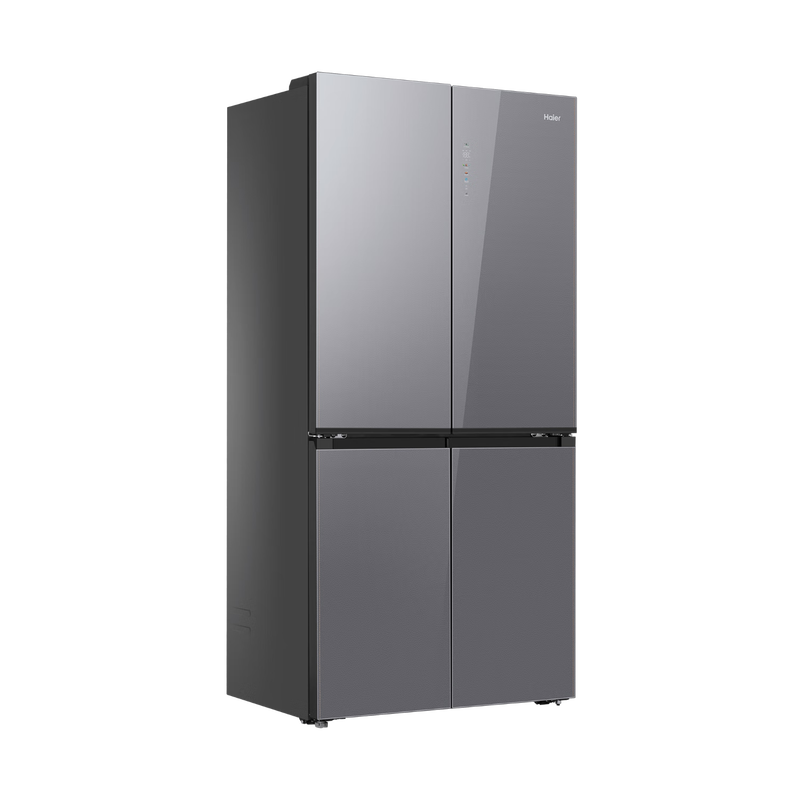Haier 518L refrigerator 594mm professional ultra-thin zero-embedded cross-door refrigerator cross-door household refrigerator first-class energy efficiency variable frequency air-cooled frost-free refrigerator dry and wet separate storage + EPP ultra-clean system + three-speed variable temperature