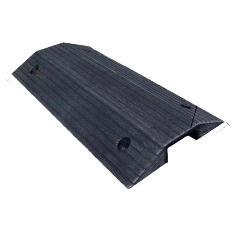 BAIGE bridge-type wire trough threshold pad double-sided slope pad along the slope line board cable protection speed bump step pad slot diameter 6*12